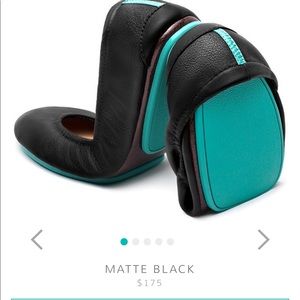 Tieks black flats (size 7)